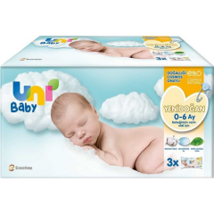 Uni Baby Yenidoğan Islak Mendil 40 Yaprak 3 Lü