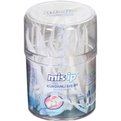 Misip 50 Li Silindir Kutulu Kürdanlı Diş İpi
