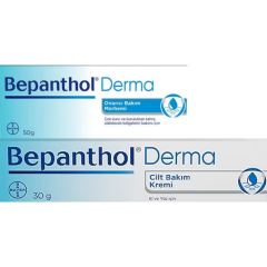 Bepanthol Derma Cilt Bakım Kremi 30 Gr + Onarıcı Bakım Merhemi 50 Gr Set