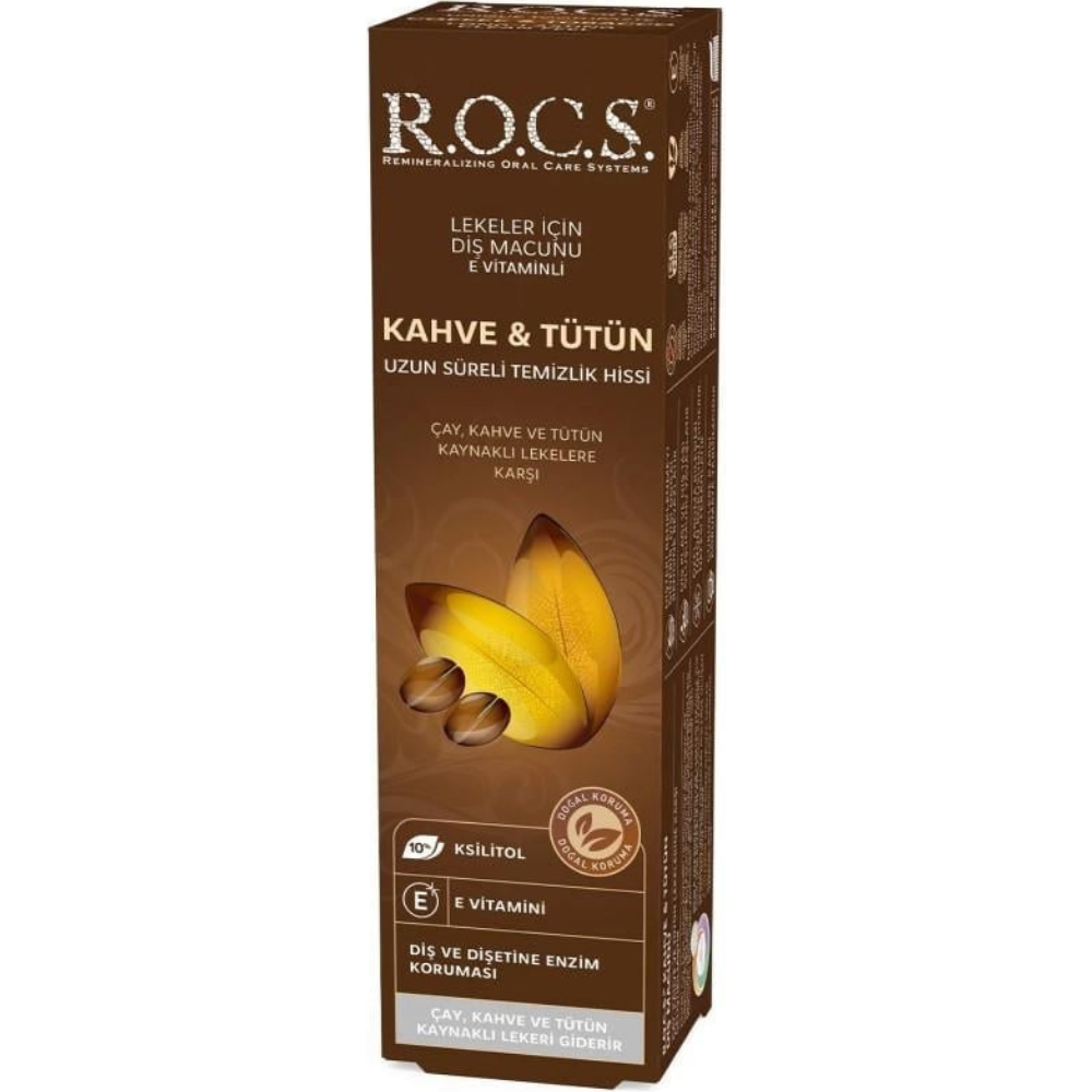 Rocs Lekelere Kahve & Tütün Diş Macunu
