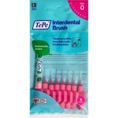 Tepe Arayüz Fırçası Pembe 0,4 mm 8'li